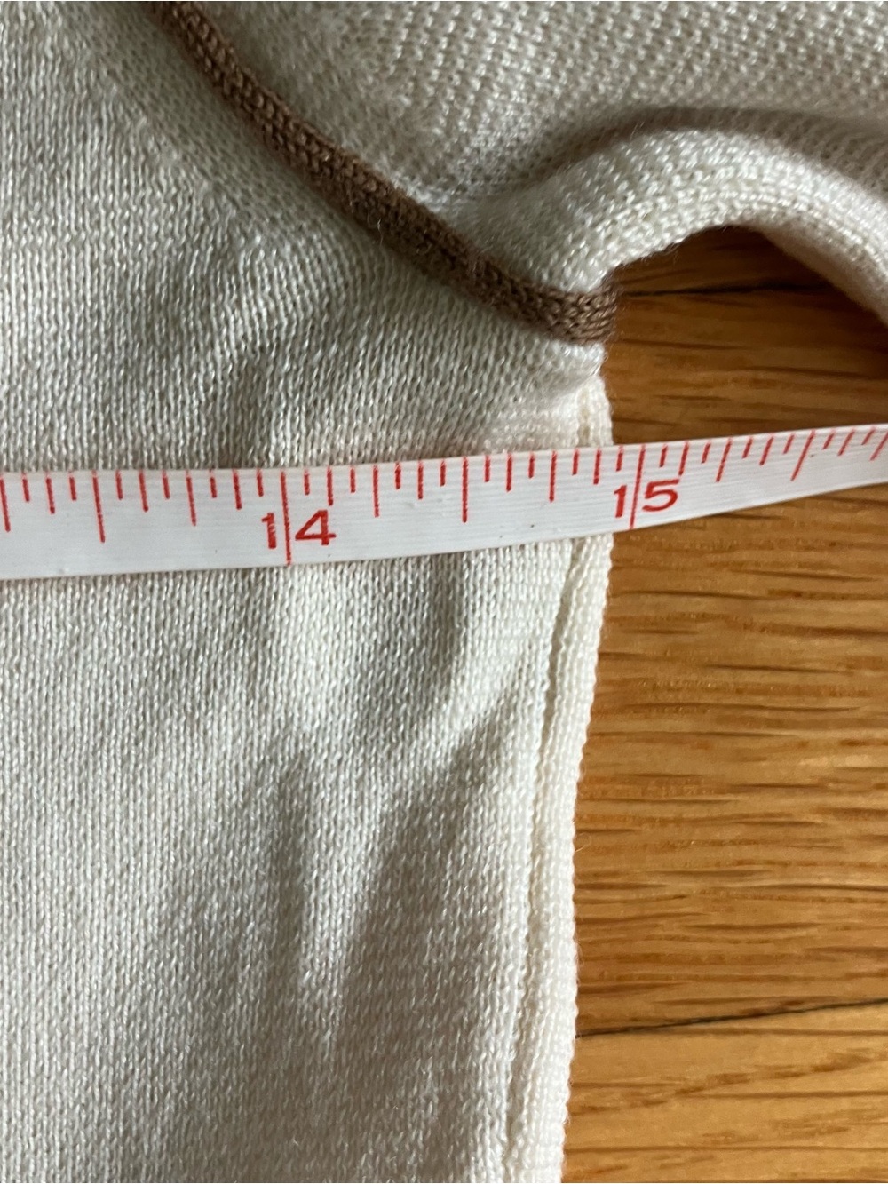 MaxMara Cream Brown Knit Wool Minimalist Sophisticate Sweater XS Extra Small - Picture 8 of 10